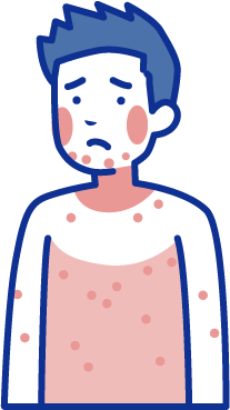 皮膚、粘膜の症状