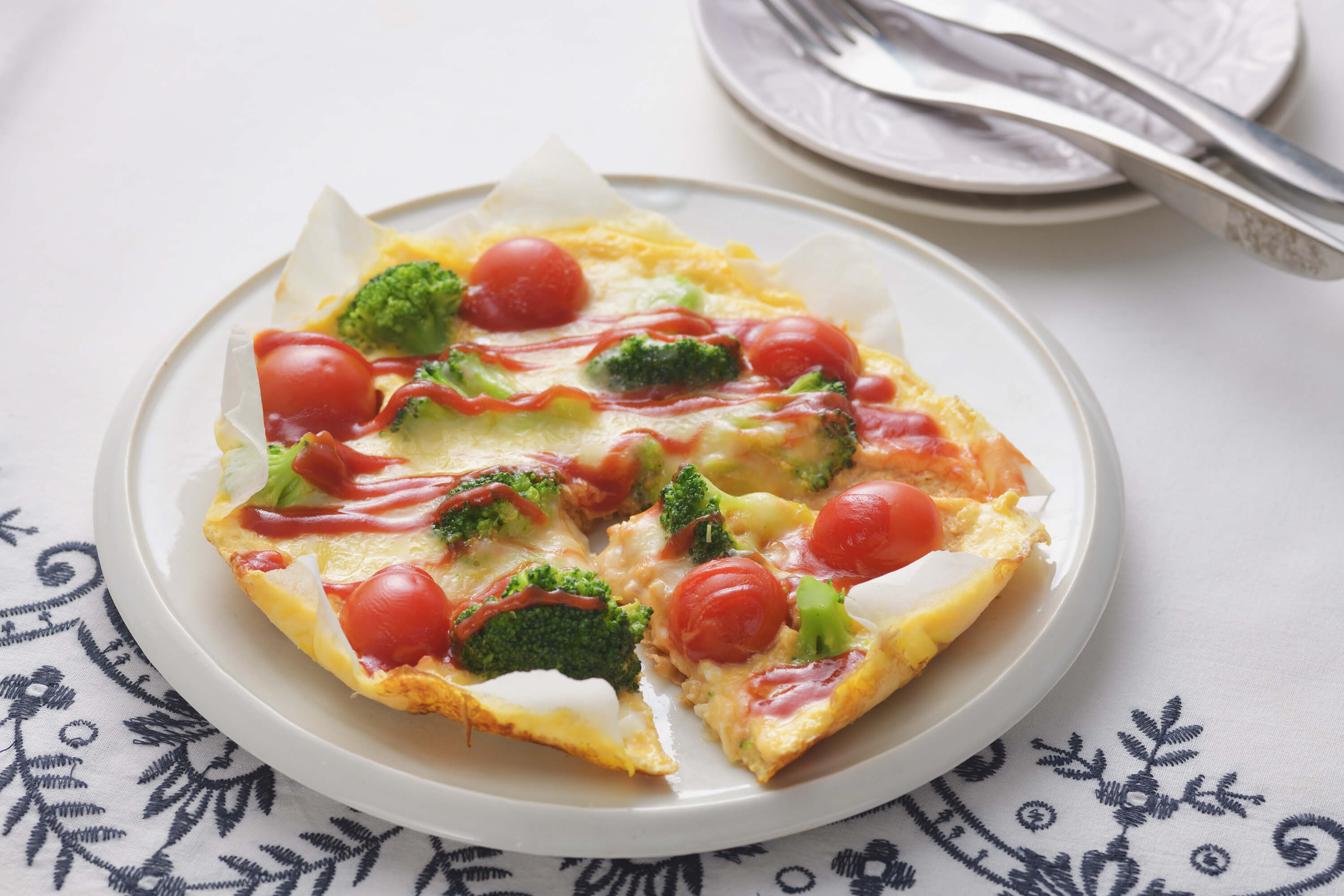 春巻きの皮で フライパンキッシュ